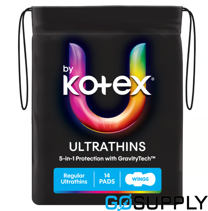 U by Kotex Ultrathin Pads Regular with Wings