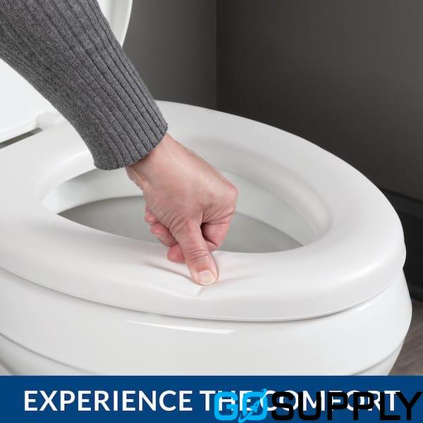 White Padded Toilet Seat - Thumbnail 4