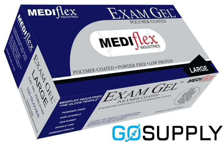 EXAMGEL LATEX GLOVES POWDER FREE - Main Image
