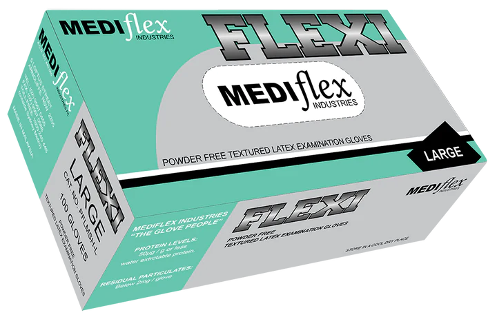 Mediflex Flexi Powder Latex Gloves - Thumbnail 2