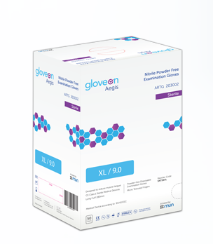AEGIS NITRILE POWDER FREE STERILE GLOVES - Main Image