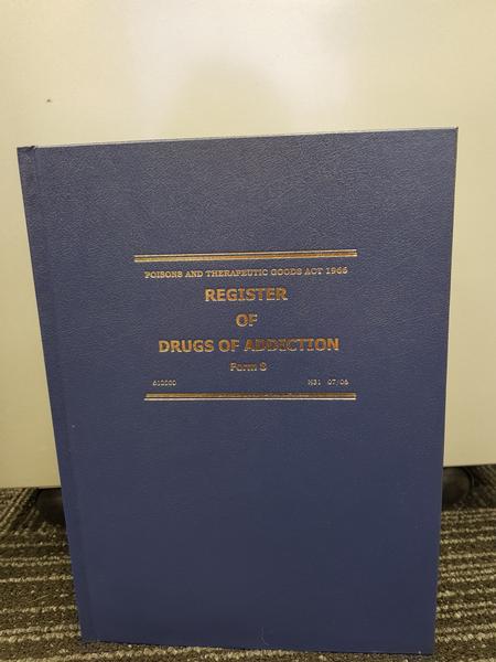 Book NSW Register Drug Of Addiction - Main Image