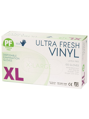 GLOVES VINYL P/FR BLUE - Main Image