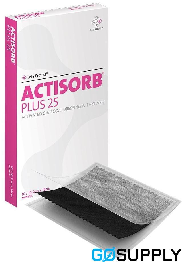 ACTISORB PLUS 25 CHARCOAL SILVER DRESSING - Main Image