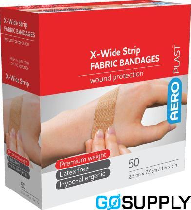 AERO FABRIC X-WIDE STRIPS LATEX FREE FABRIC DRESSING - Main Image