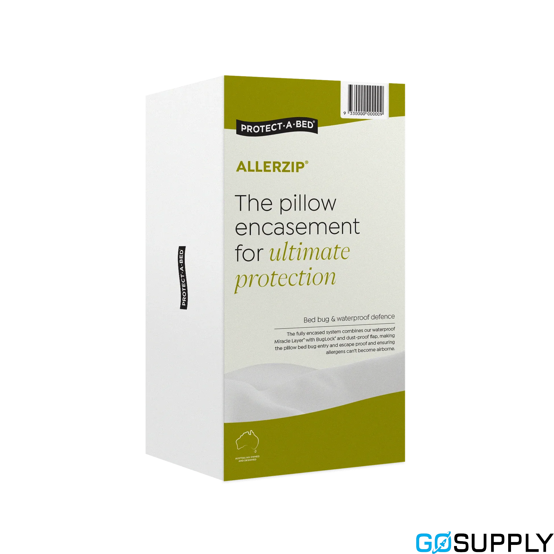 Allerzip® Fully Encased Waterproof Pillow Protector - Main Image