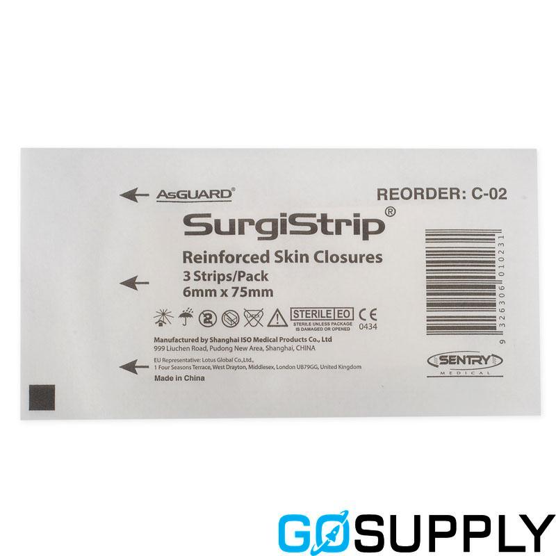 AsGUARD SurgiStrip Reinforced Skin Closure Strips - Main Image