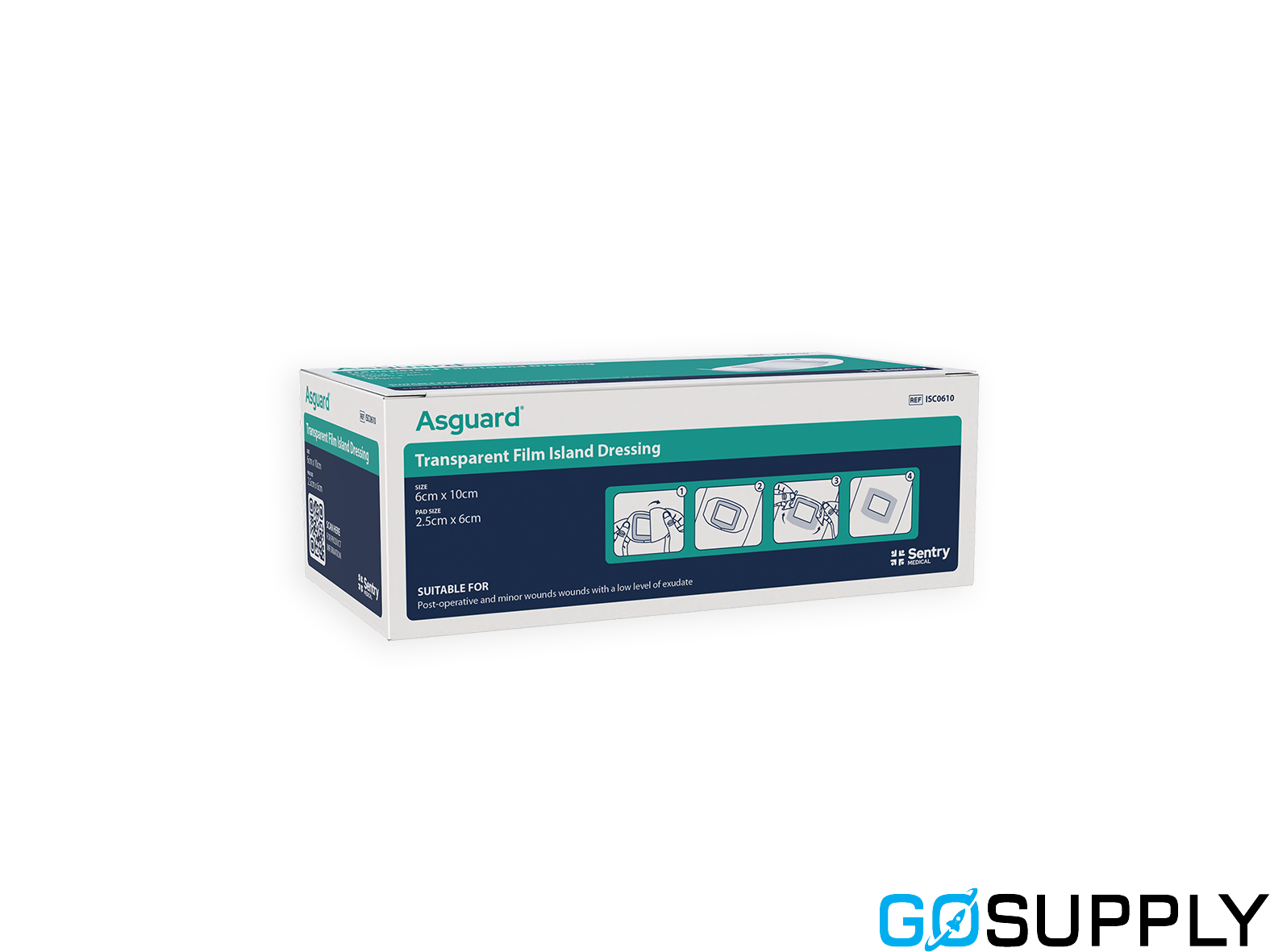 AsGUARD Transparent Film Island Dressing - Main Image