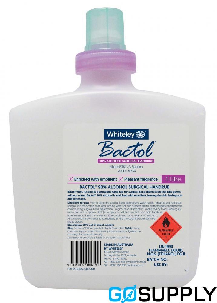 BACTOL 90% ALCOHOL SURGICAL HANDRUB - Main Image