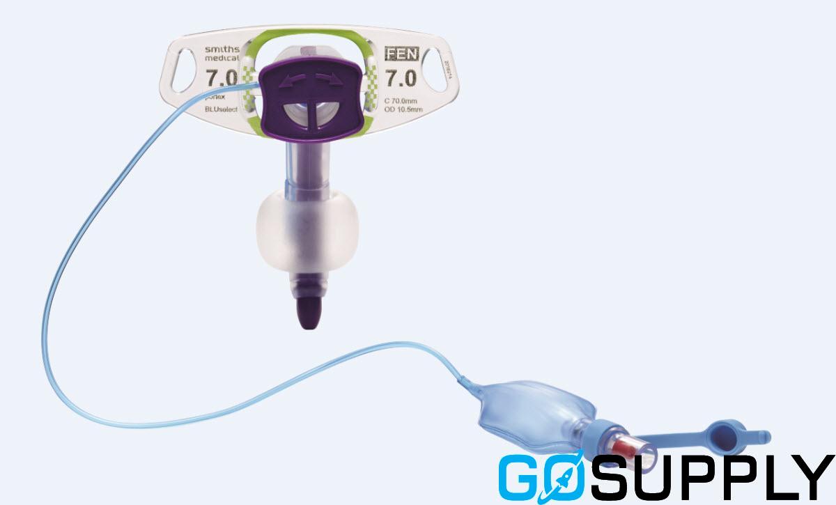 BLUselect Cuffed Tracheostomy Tubes - Main Image