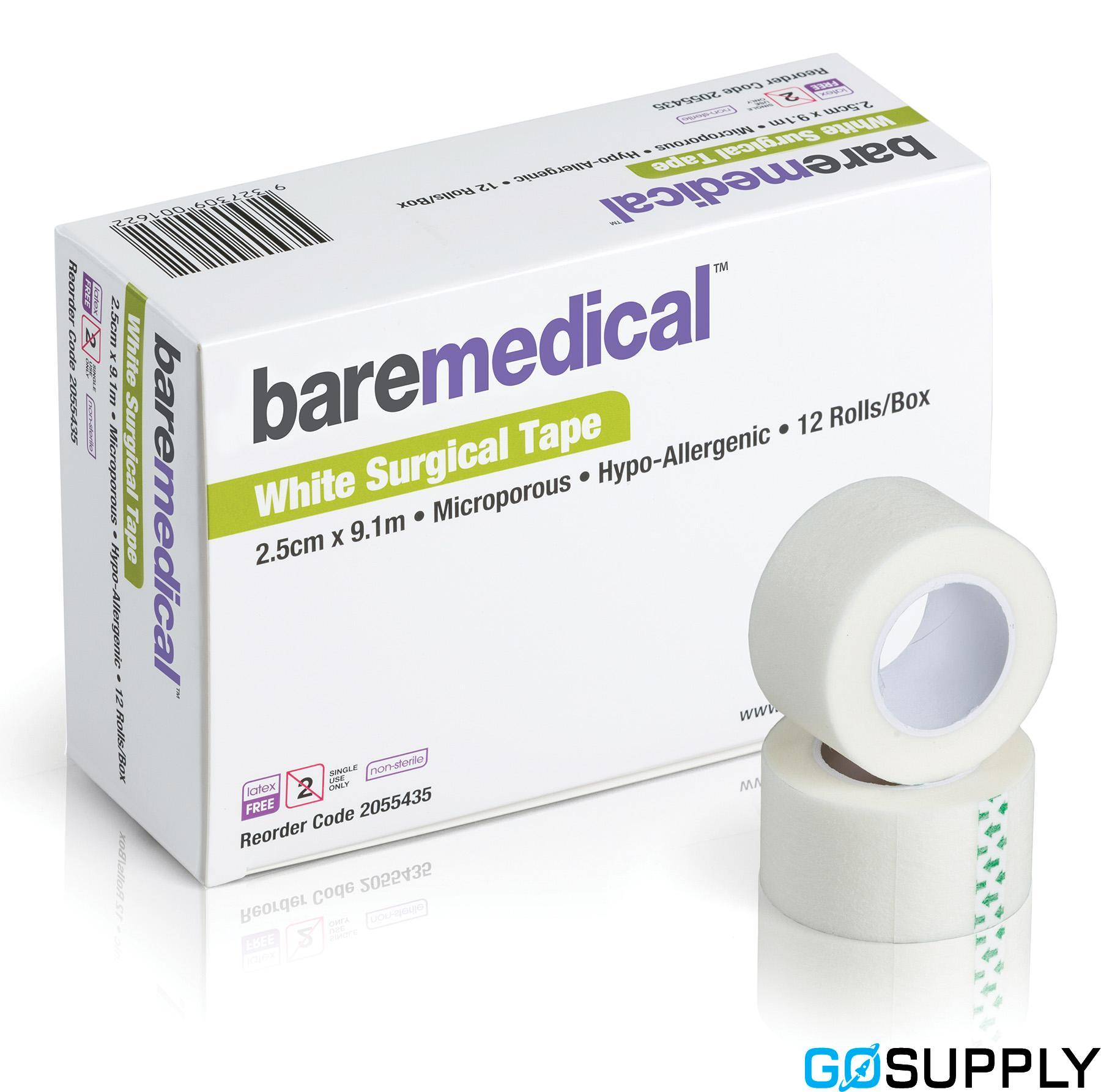 Bare Medical Tape Surgical White Microporous Hypo-Allergenic - Main Image