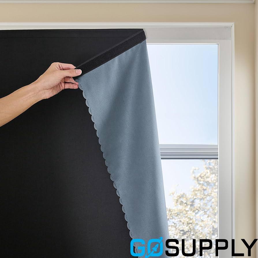 Blackout Sided Velcro Curtain - Main Image
