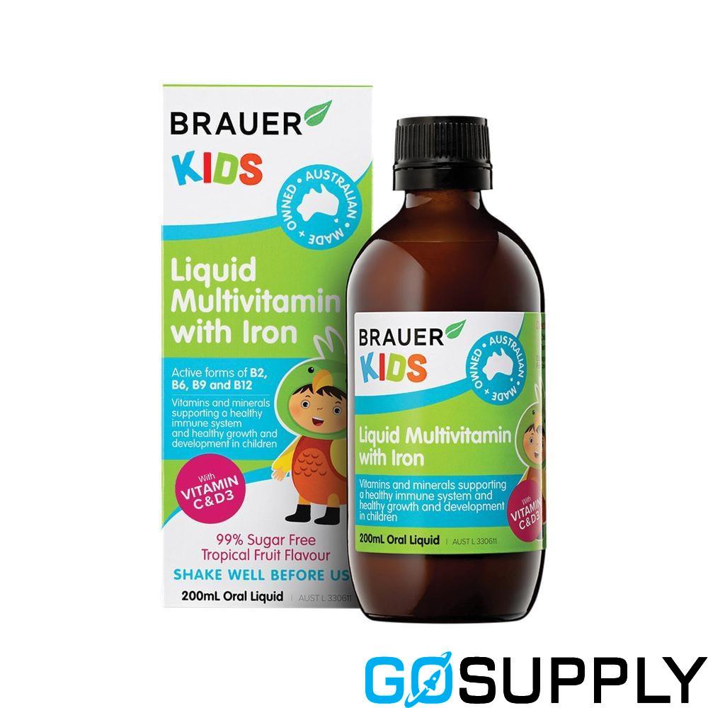 Brauer Kids Liquid Multivitamin with Iron Oral Liquid - Main Image