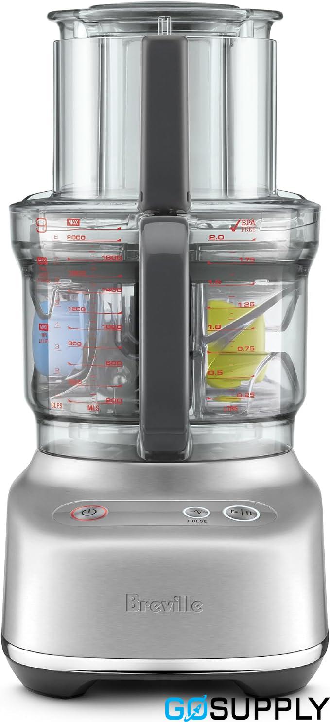 Breville the Kitchen Wizz 9 Food Processor, Precise Blender & Mixer, Food & Vegetable Chopper, BFP610BSS, Brushed Stainless Steel - Main Image