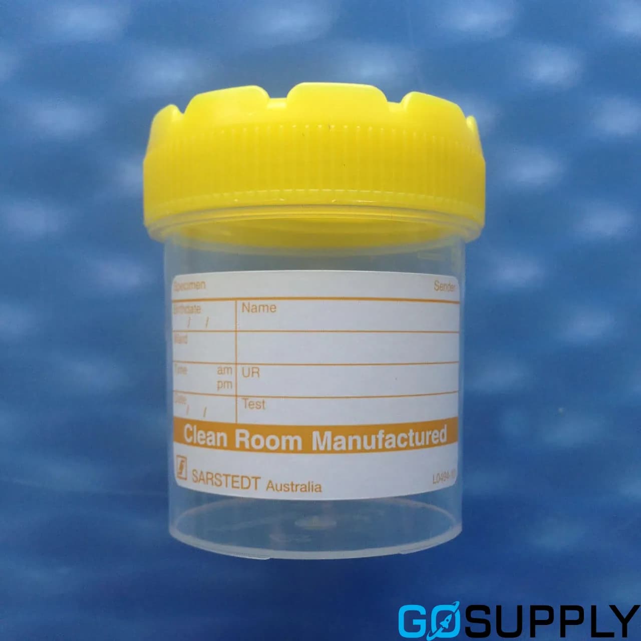 CONTAINER SPECIMEN JAR 70ML GAMMA YELLOW SCREW LID GRAD - Main Image