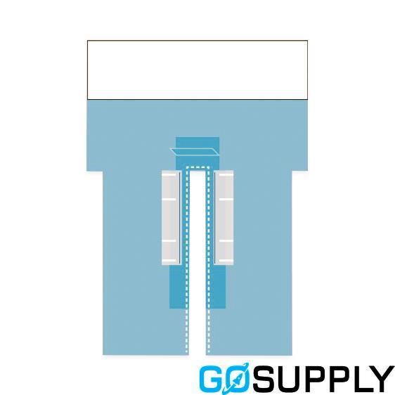 Cardiovascular Split Drape with Pouches - Main Image
