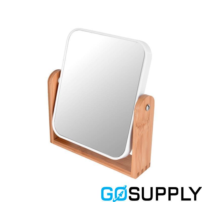 Clevinger Bamboo Stand Double Sided Magnification Makeup Mirror 1Piece - Main Image