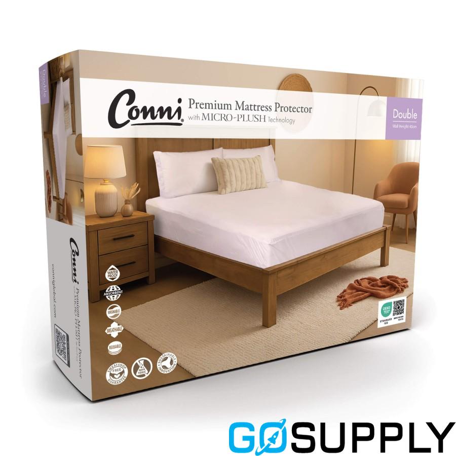 Conni Micro-Plush Waterproof Mattress Protector (Double) - Main Image