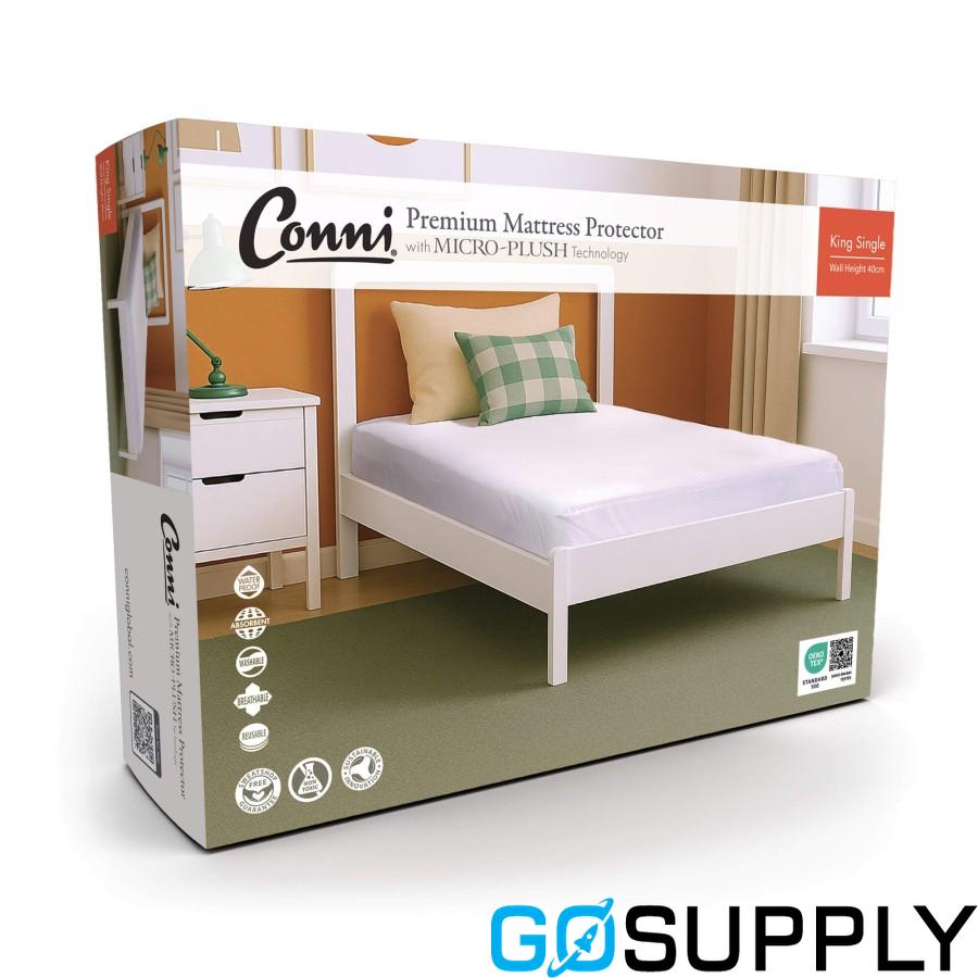 Conni Micro-Plush Waterproof Mattress Protector King Single - Main Image