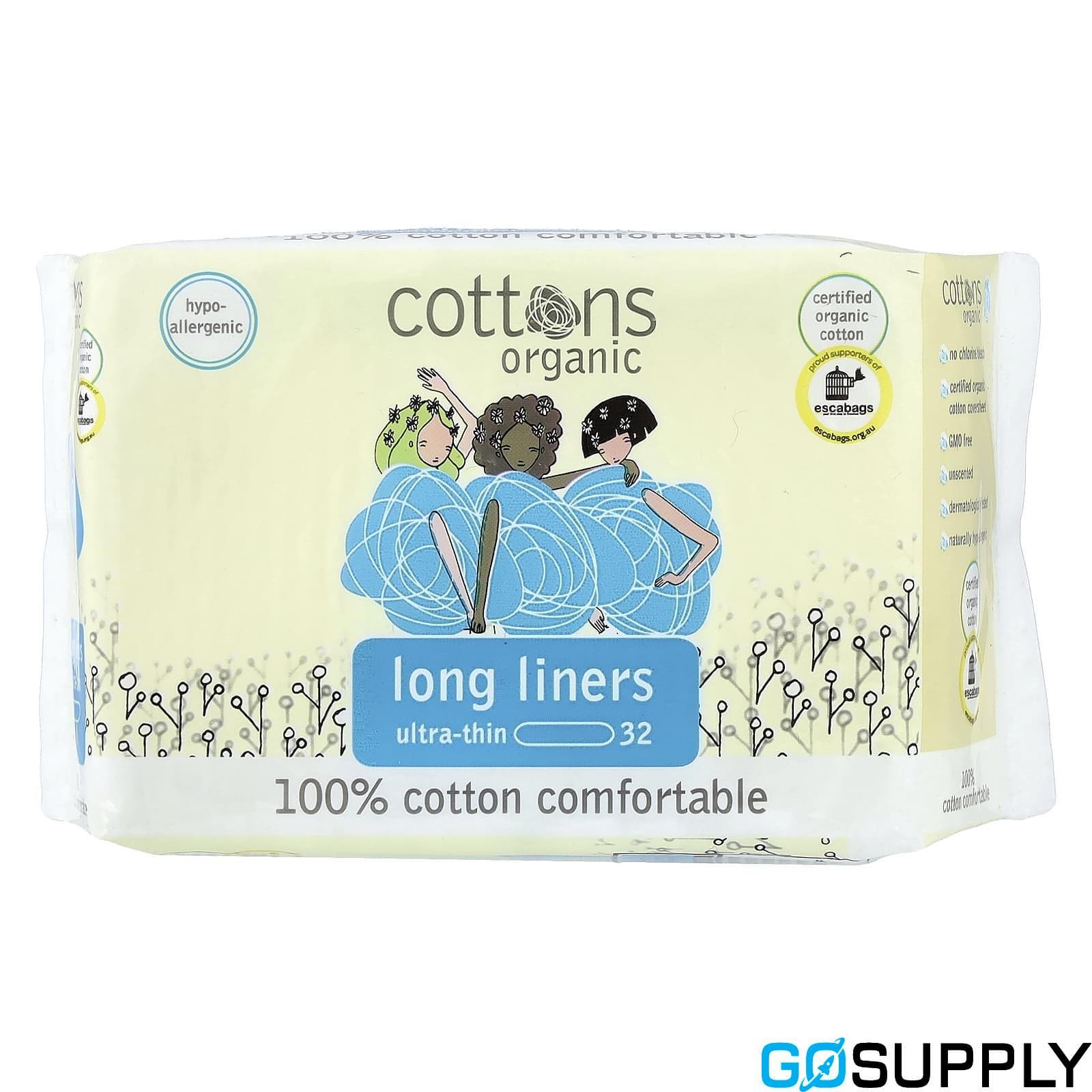 Cottons Organic Long Liners Ultra Thin - Main Image