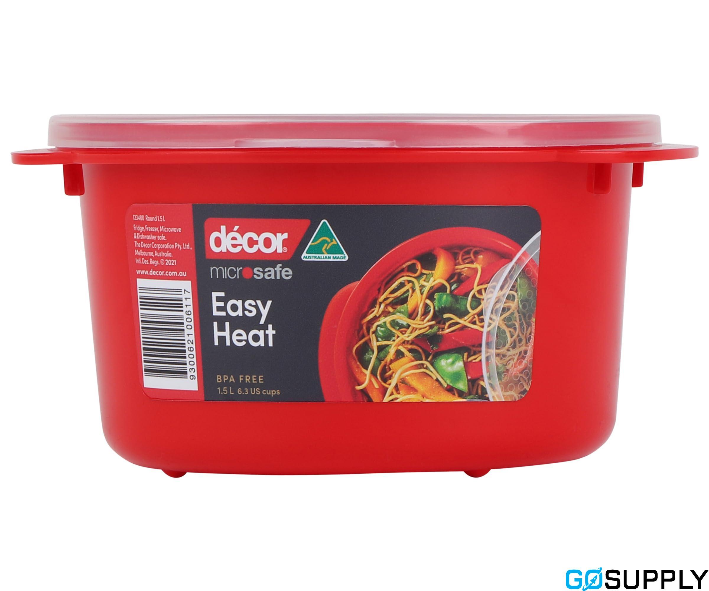 Decor Microsafe Decor Round Container with Rack - Main Image