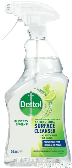 Dettol Antibacterial Surface Cleanser Trigger Fresh Lime & Mint 500ml - Main Image