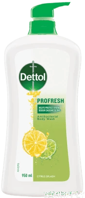 Dettol Profresh Shower Gel Body Wash Lemon And Lime 950ml - Main Image
