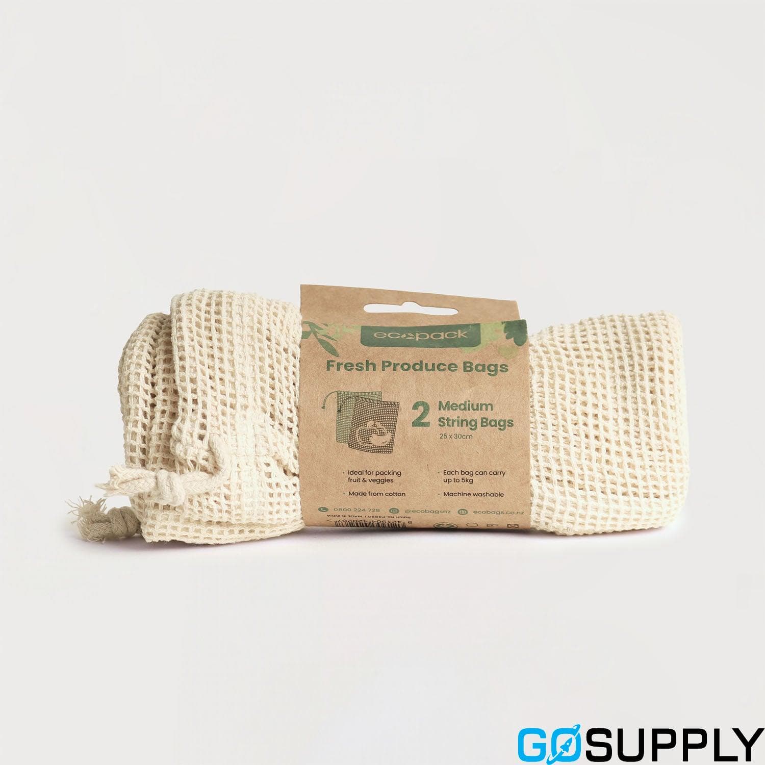 Ecopack Organic Cotton String Bags - Main Image