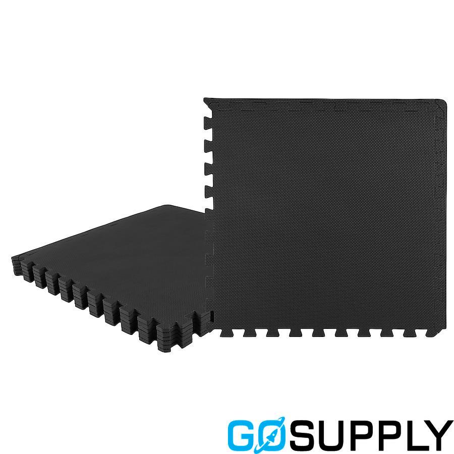 Eva 50 x 50cm Black Solid Interlock Foam Mat - Main Image