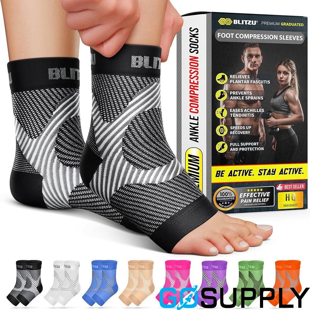 Foot & Ankle Sleeve Compression Socks L/XL - Main Image