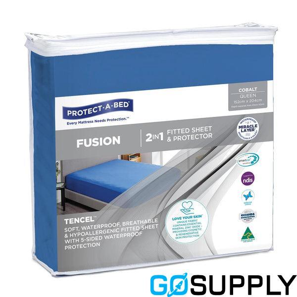 Fusion TENCEL™ Fitted Waterproof Sheets - Cobalt - Main Image