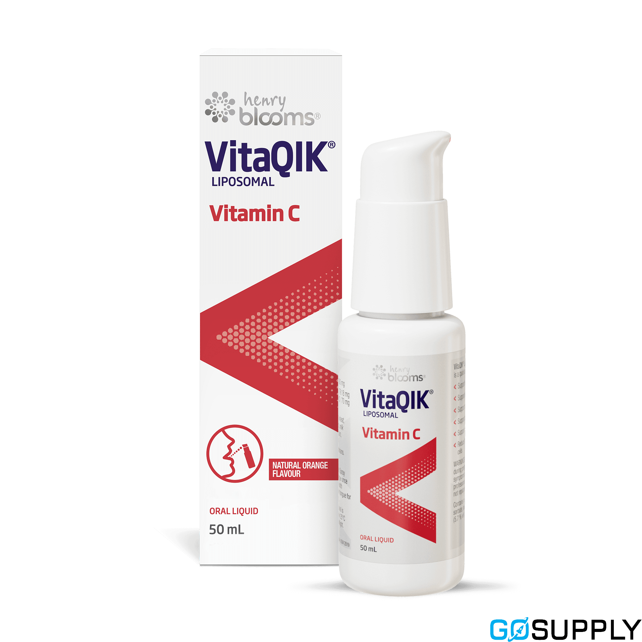 Henry Blooms VitaQIK B12 Liposomal Spray Oral Liquid 50mL - Main Image
