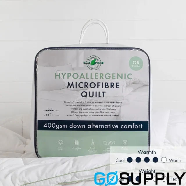 Hypoallergenic Microfibre Quilt 400gsm - Main Image
