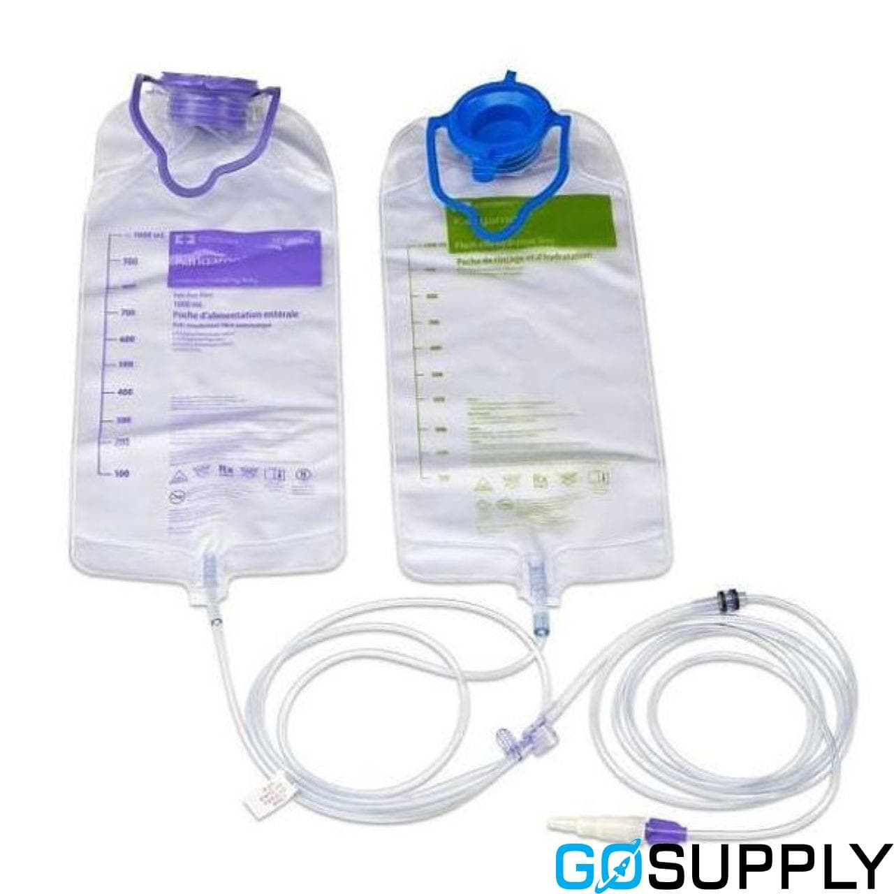 Kangaroo ePump 1000ml Feed Set with No Inline Medication Port - Main Image