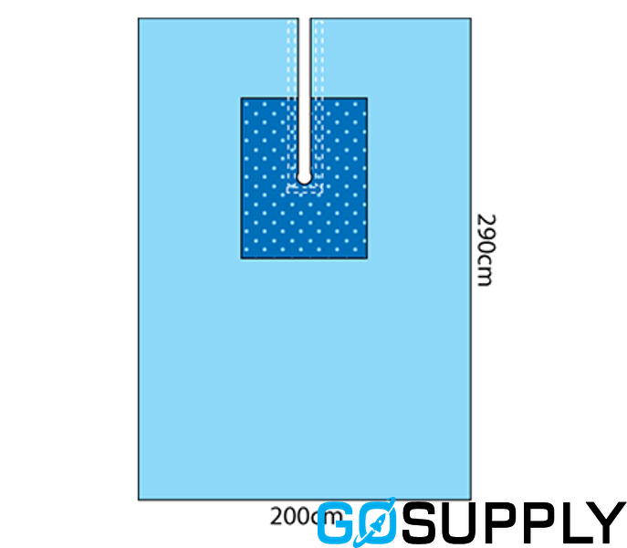 Keyhole Split Surgical Drape - Main Image