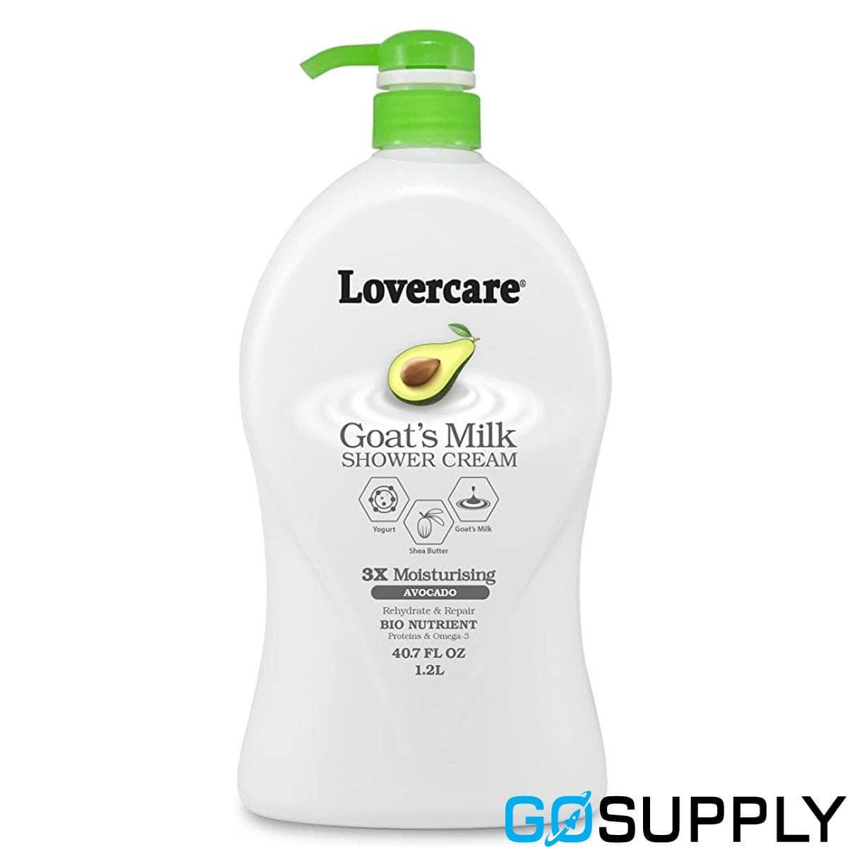 LOVERCARE Goat's Milk Avocado Shower Cream 1.2 L - Main Image