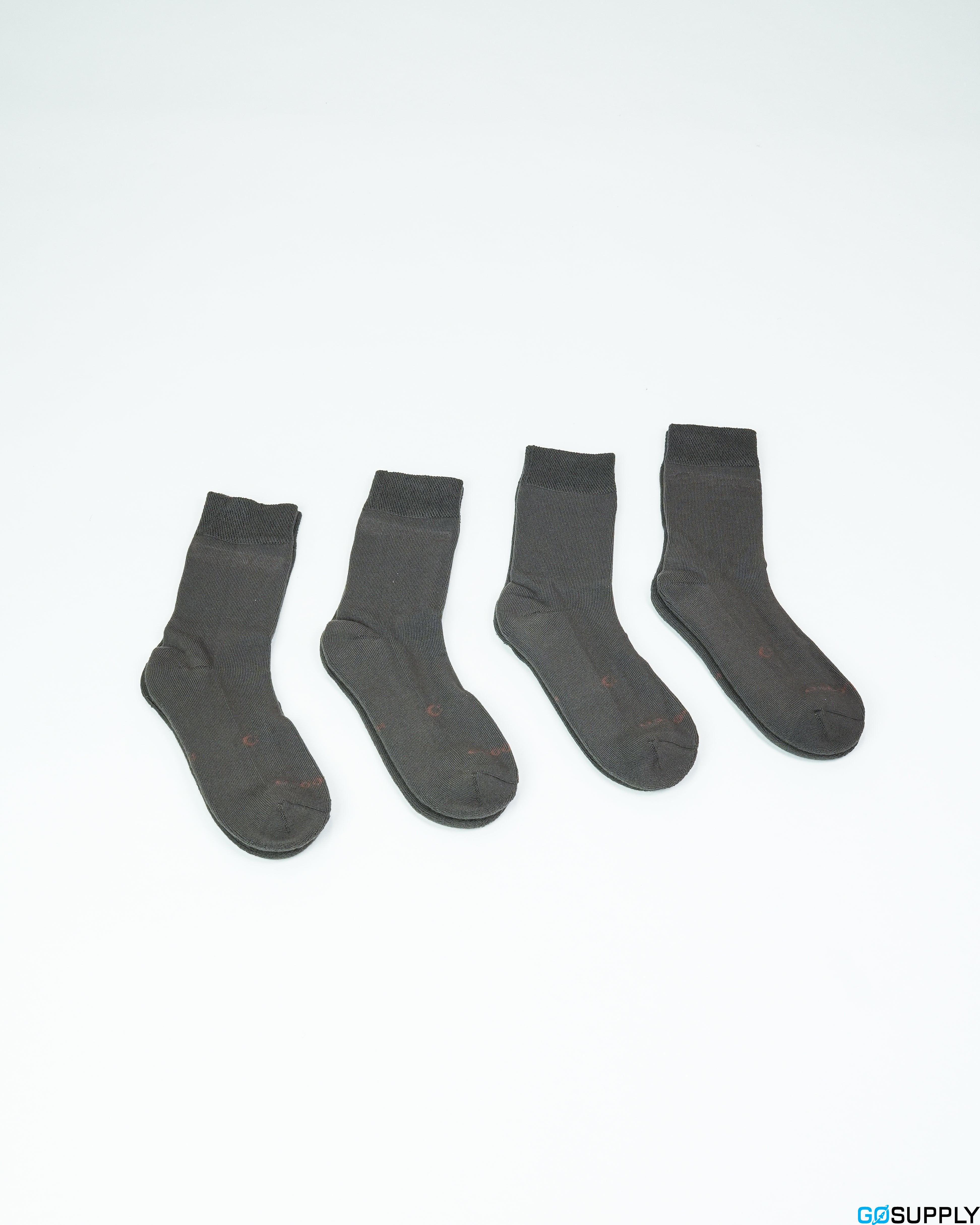 Loose Top Crew Seamless Feel Sock (Adults) - Black - Main Image