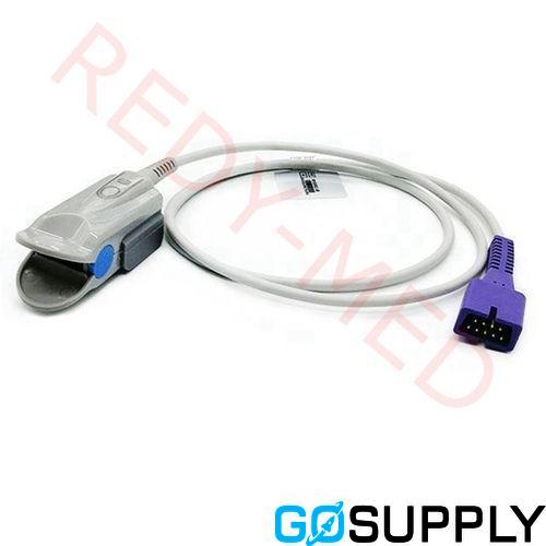 Nellcor Compatible Pulse Oximeter Finger Clip Sensor - Adult, DB9, Lgth 1.1m - Main Image