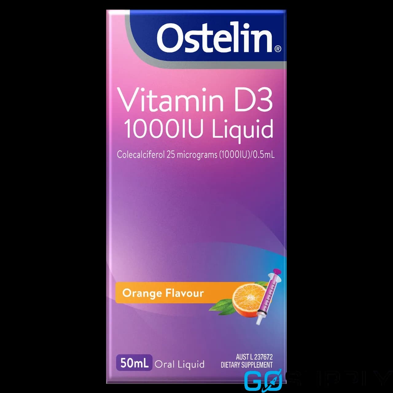 Ostelin Vitamin D3 1000IU Liquid Orange Flavour - Main Image