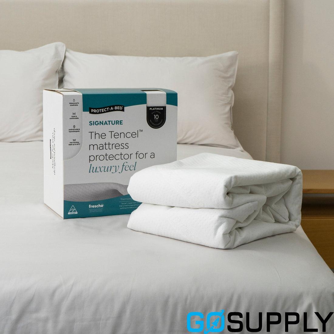 Protect-A-Bed Signature Tencel Jacquard Fitted Waterproof Mattress Protector - Main Image