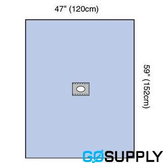 Round Aperture Surgical Drape, 100 x 120 cm - Main Image