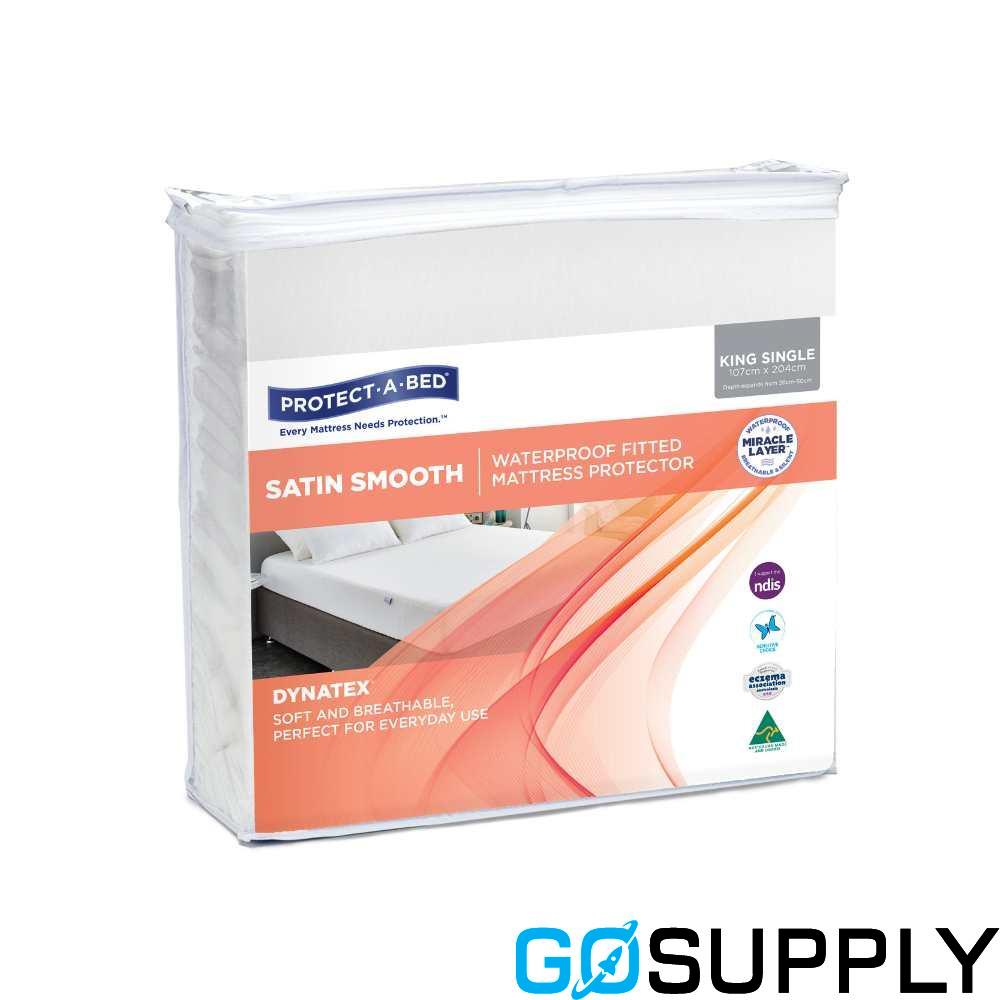 Satin Smooth Dynatex™ Fitted Waterproof Sleep Protectors (King Single) - Main Image