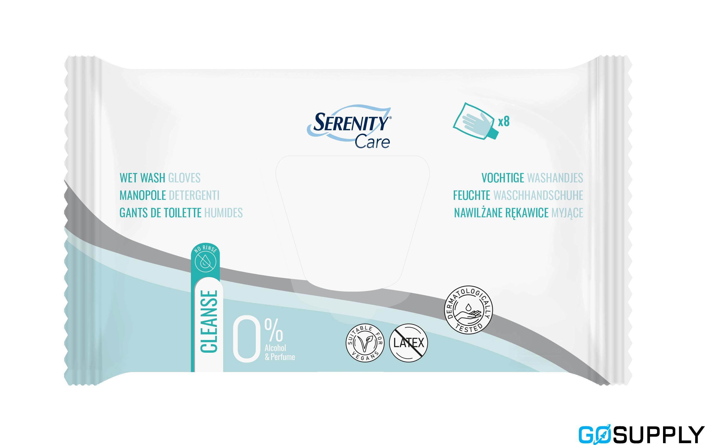 Serenity Care Pre-Moistened Wash Gloves - Main Image