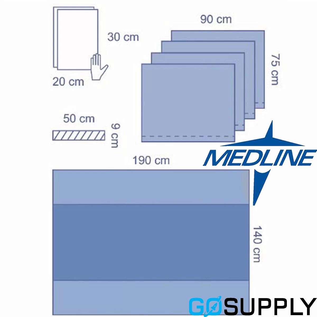 Sterile Head Drape with Adhesive Strip, 90 x 125 cm - Main Image