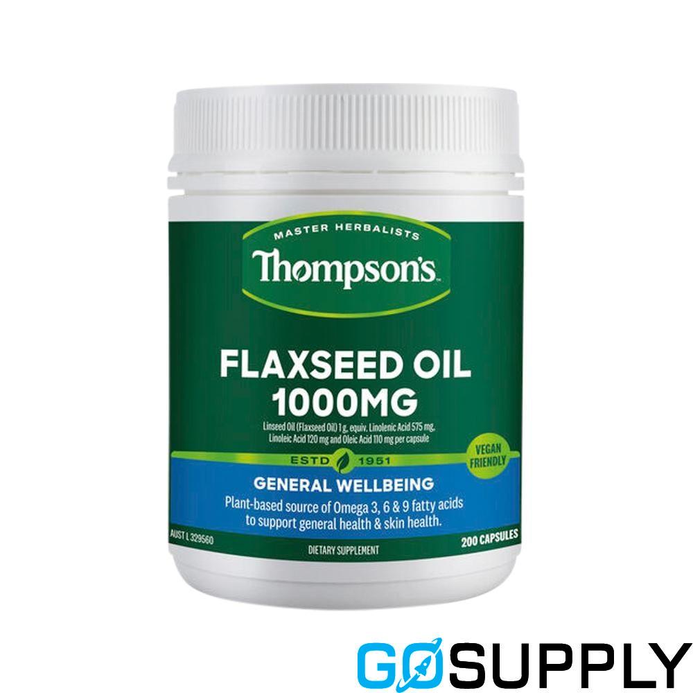 THOMPSONS FLAXSEED OIL 1000MG - Main Image