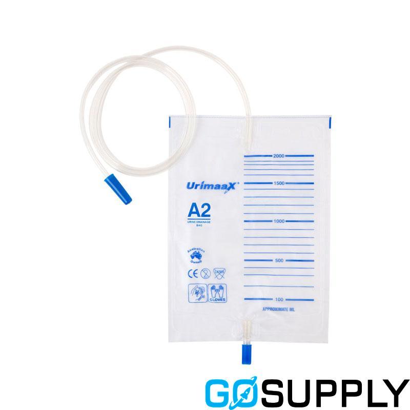 Urimaax Urinary Drainage Bag with Bottom Drain, Push-Pull - Main Image