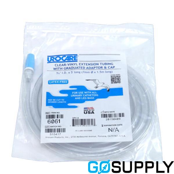 Urocare Non-Sterile Vinyl Extension Drain Bottle Tube 1.5m 7mm - Main Image