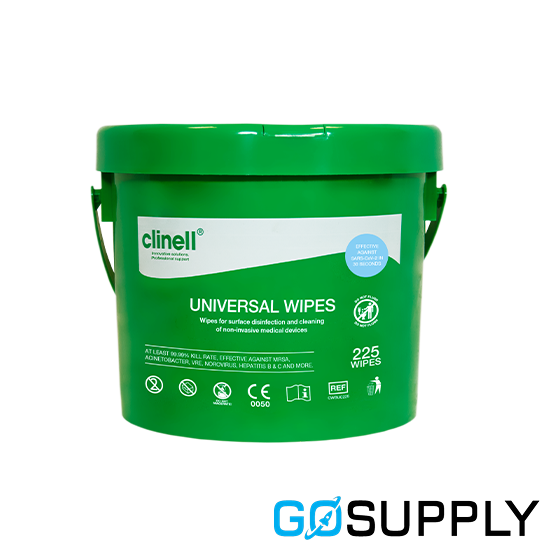 WIPES CLINELL UNIVERSAL 225 DISINFECTANT WIPES BUCKET REFILL - Main Image