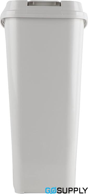 Willow Touch Top Bin, 30 Litre Capacity, White/Charcoal - Main Image
